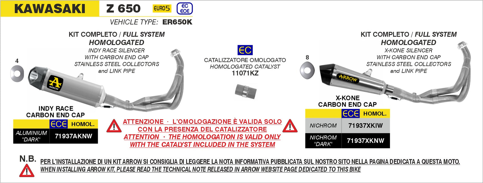 Arrow 71937XKNW X-Kone Dark Full System