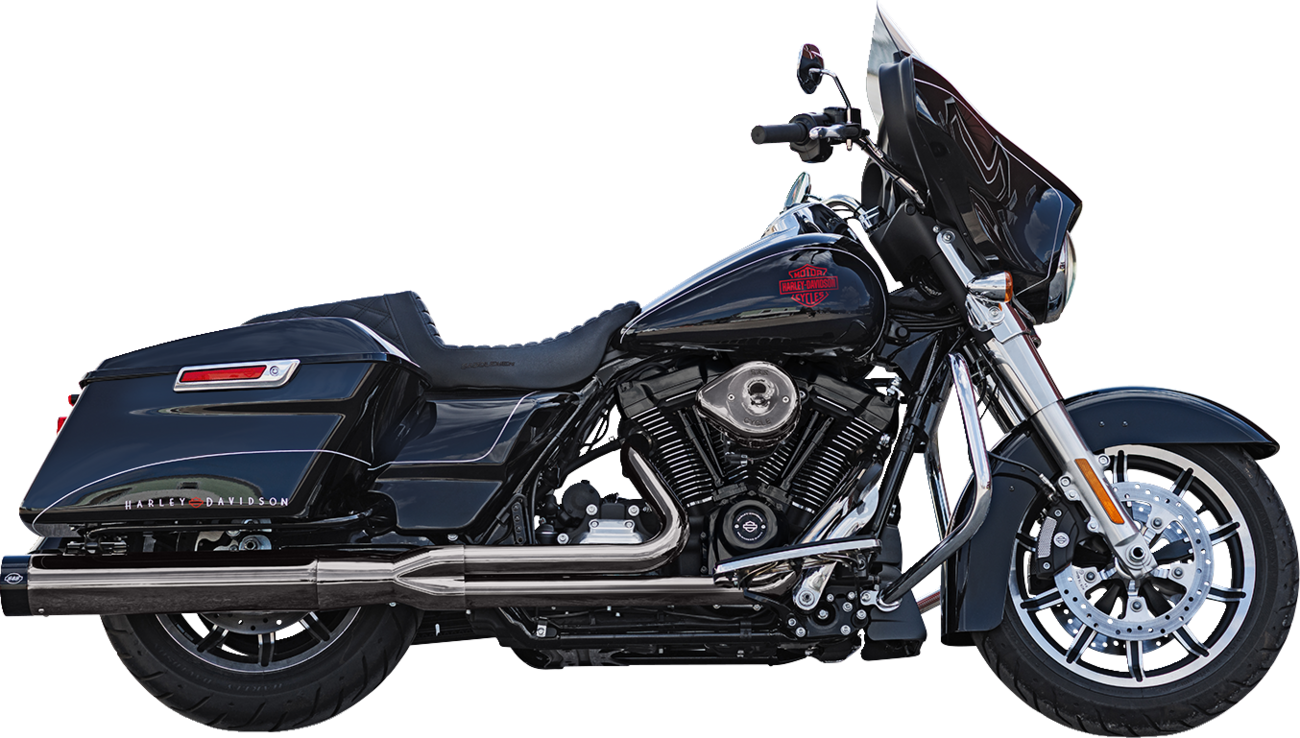 S&S Cycle 2-Into-1 Lava Chrome Sidewinder® Exhaust System - Race Only