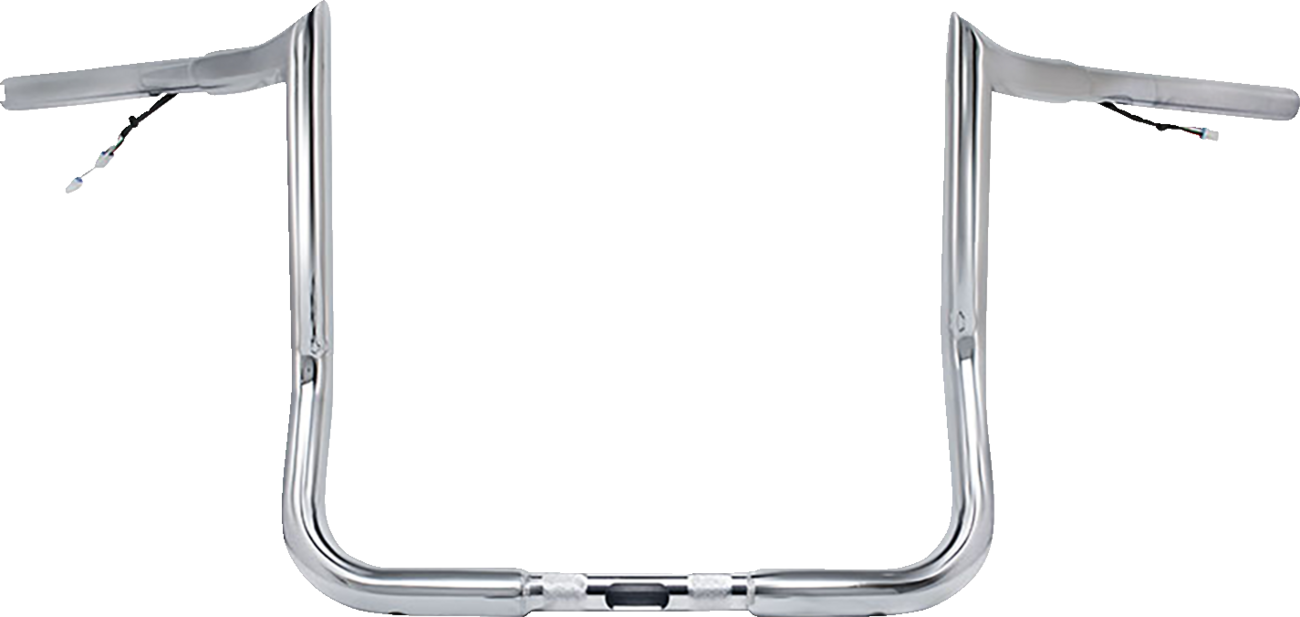 Paul Yaffe Bagger Nation Pre-Wired Handlebar - Monkey Bar - 10" - Chrome
