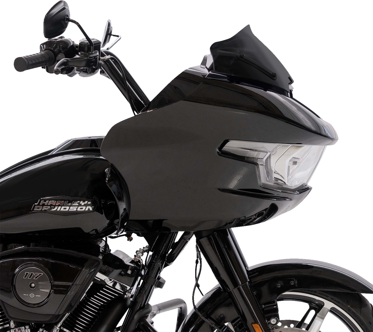 Klock Werks Sport Flare® Windshield - 8" - Black - FLTR