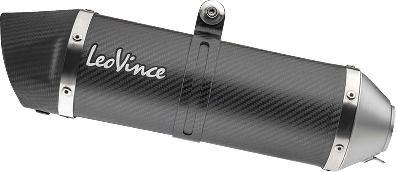 LeoVince Factory S Slip-On Muffler - Carbon Fiber - Tuono