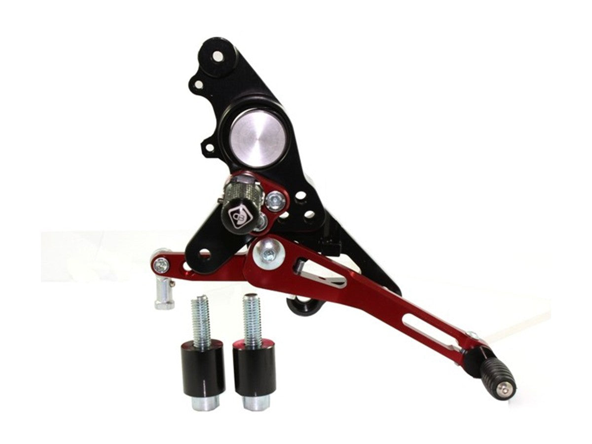 Ducabike DBK PRHM02 Pilot Rearset - BLACK-GOLD