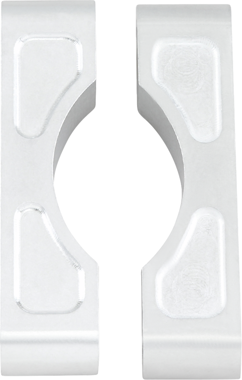 Klock Werks Hugger Front Fender Mounting Blocks - 7/8" Wide - For 16"/17"/18"/19" Wheels - Satin