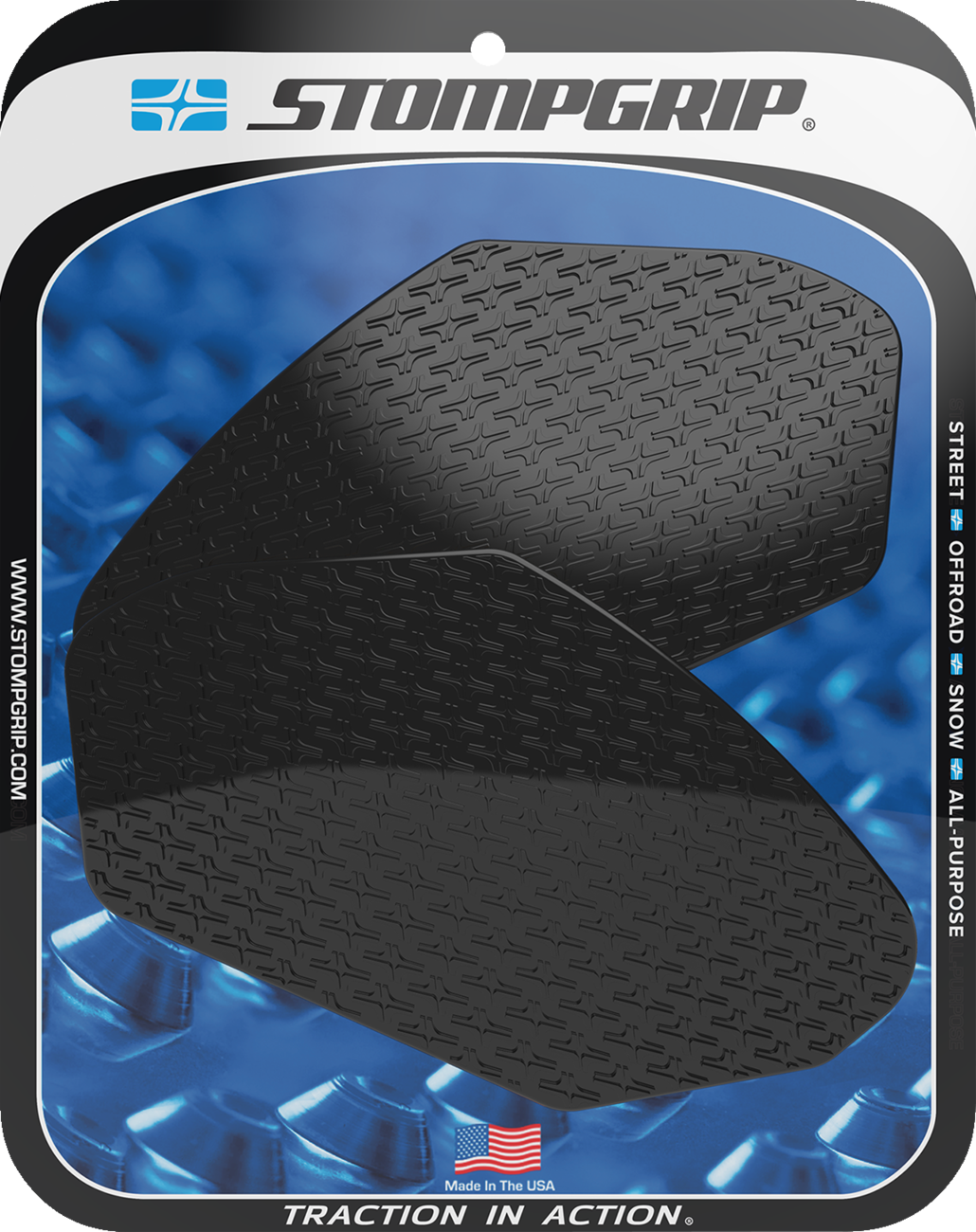 StompGrip Tank Grips - Icon - Black - Kawasaki - Ninja/Z '17-'25