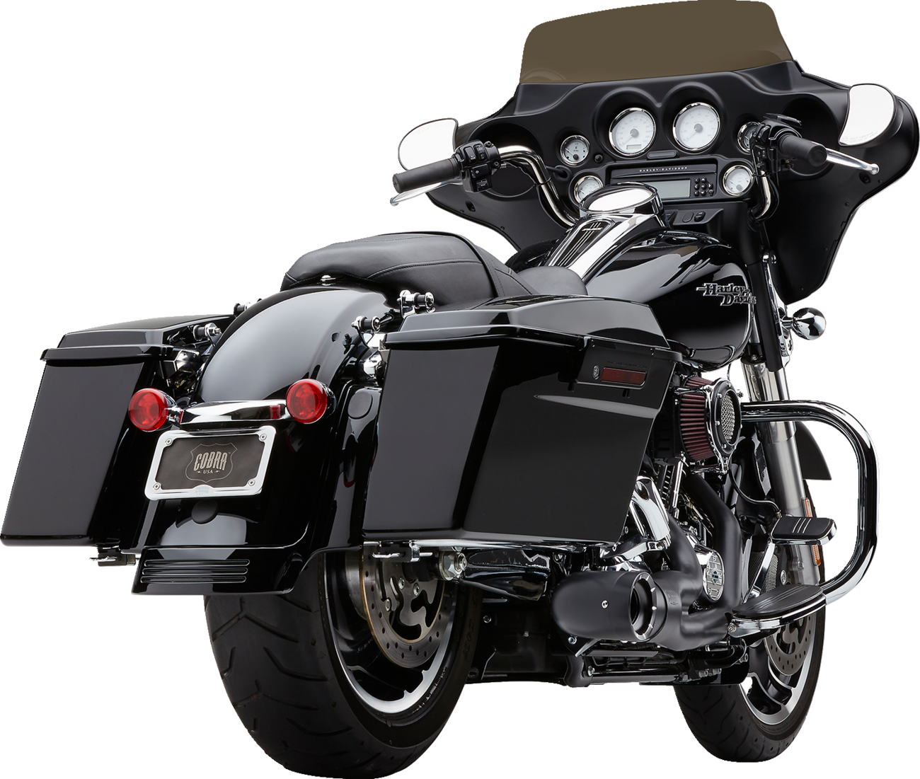 Cobra Turn Out 2-Into-1 Exhaust System - Black