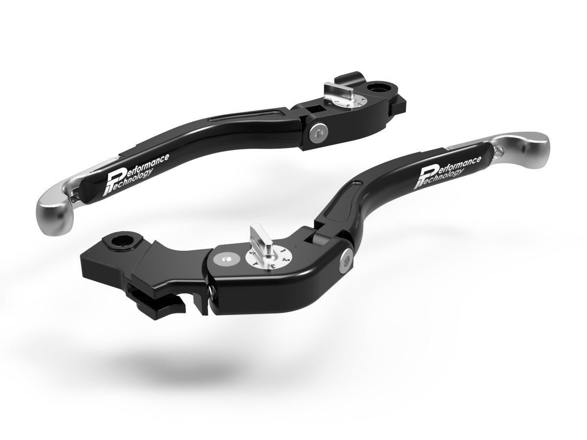 Ducabike DBK LEA04 Brake / Clutch Adjustable Levers Eco GP 2 - BLACK-SILVER