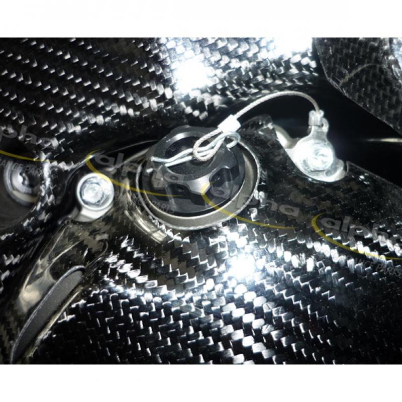 Alpha Racing Pre Drilled and Safety Wired Oil Filler Cap Kit S1000RR