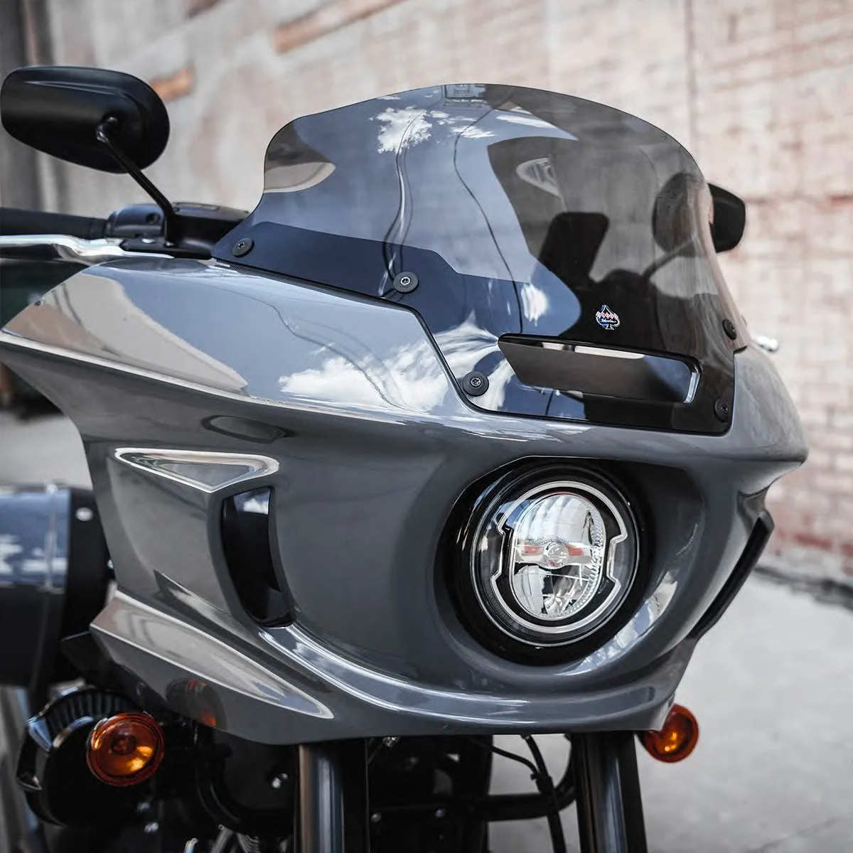 Klock Werks Flare® Windshield - 6" - Dark Smoke - FXLRST