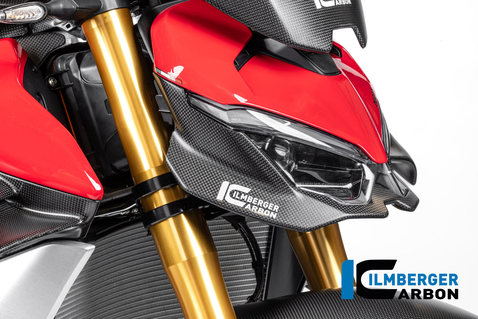 Ilmberger Carbon Winglet Upper Lower Left Ducati Streetfighter V4 2025-2026 - Matte / Plain