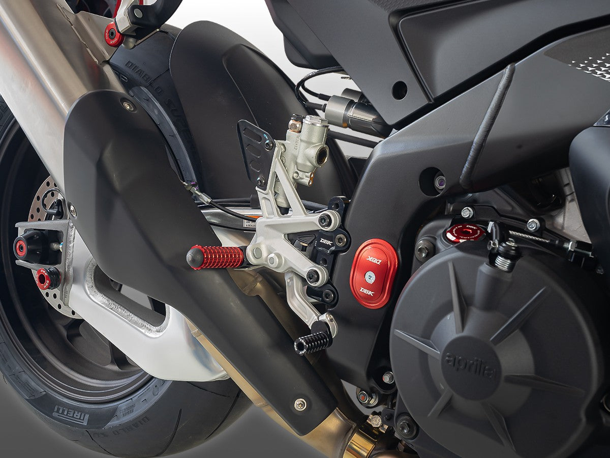 Ducabike DBK OEM Footrest Rearset Plates Aprilia RSV4