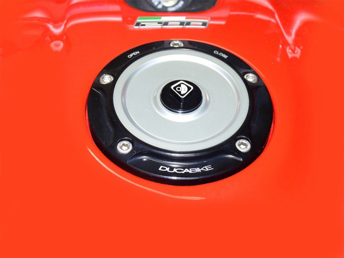 Ducabike DBK Tsb06 Fuel Tank Cap - BLACK-SILVER
