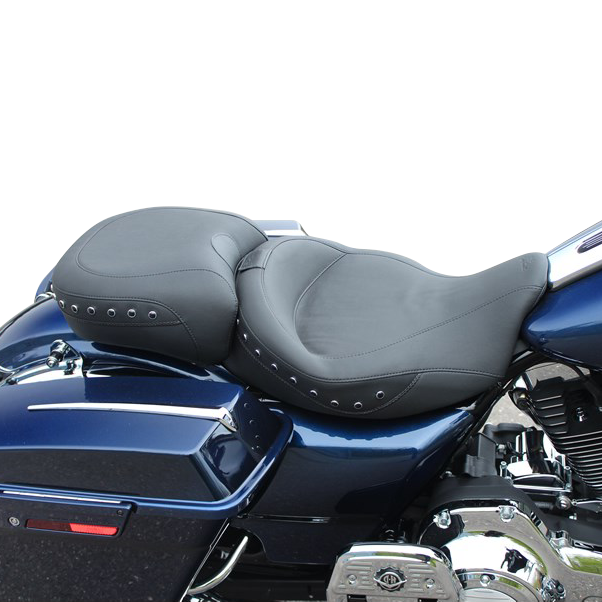 Mustang Wide Rear Seat - Studded - Black - FL '97-'25