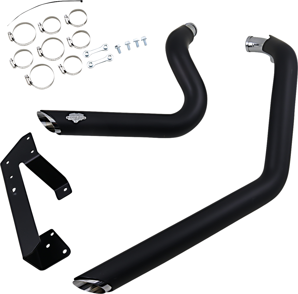 Vance & Hines Shortshots Staggered Exhaust System - Black