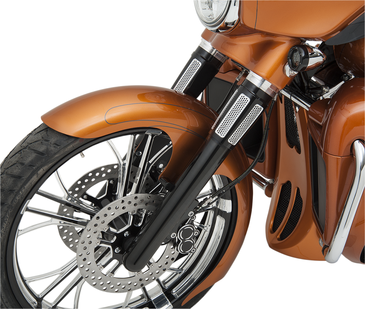Arlen NESS Fork Legs - Black Anodized - Smooth - Dual Disc