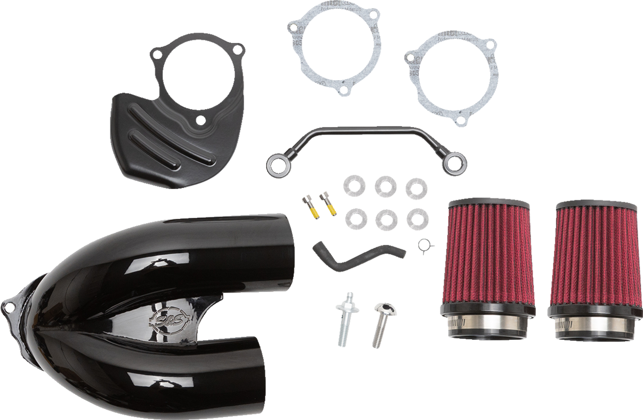 S&S Cycle Tuned Induction Air Cleaner Kit - Gloss Black