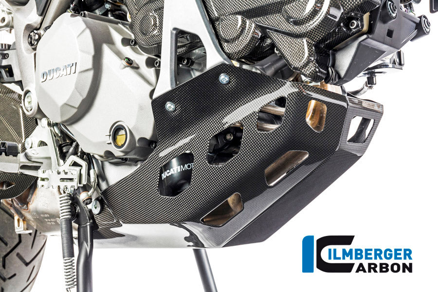 Ilmberger Carbon Belly Pan Surface Ducati MTS 1200 2016 Enduro - Gloss