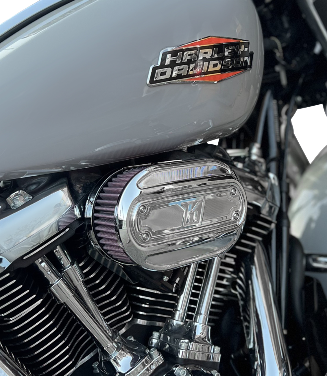 Kodlin USA Oval Air Cleaner Kit - Chrome - Touring/Softail
