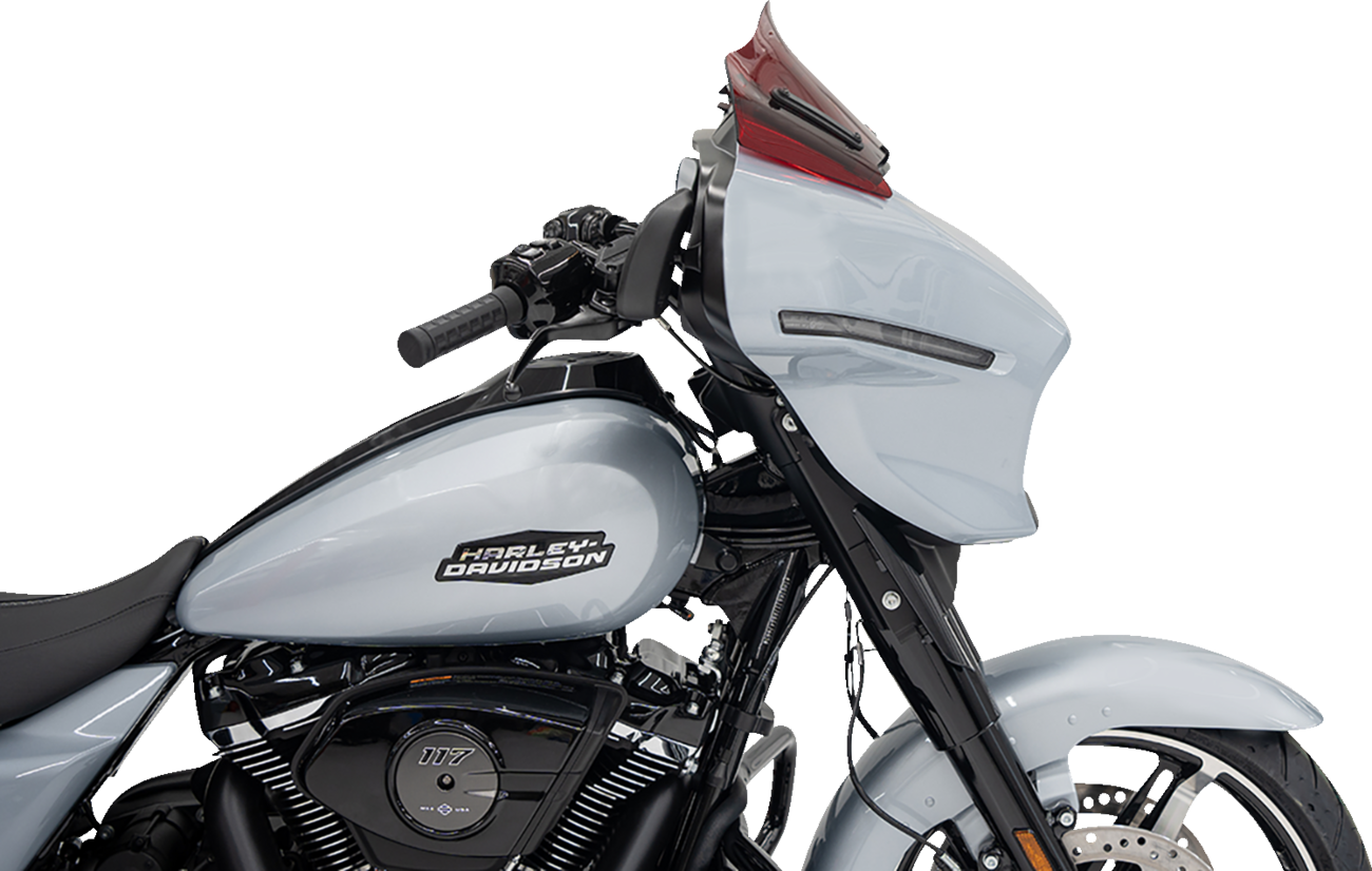 Klock Werks Kolor Flare® Windshield - 8" - Red - '23-'25 FLHX