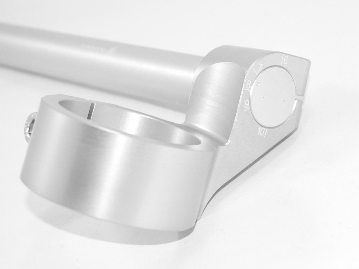Ducabike DBK BSR5035 ADJUSTABLE HANDLEBAR 50mm RISE 35 MM - SILVER