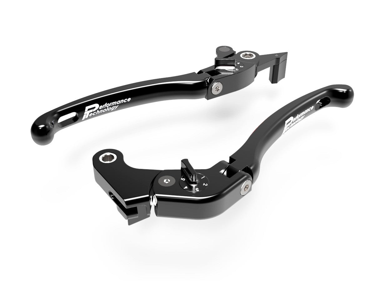 Ducabike DBK LE08 Brake / Clutch Adjustable Levers Eco GP 1 - BLACK-BLACK