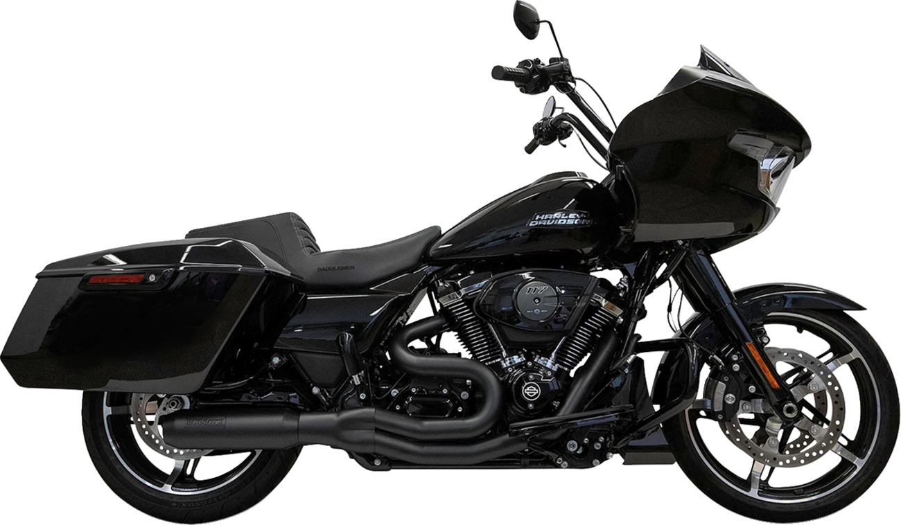 Bassani Xhaust 2-Into-1 Mid-Length Super Bike Exhaust System - 4" Muffler - M8 Touring