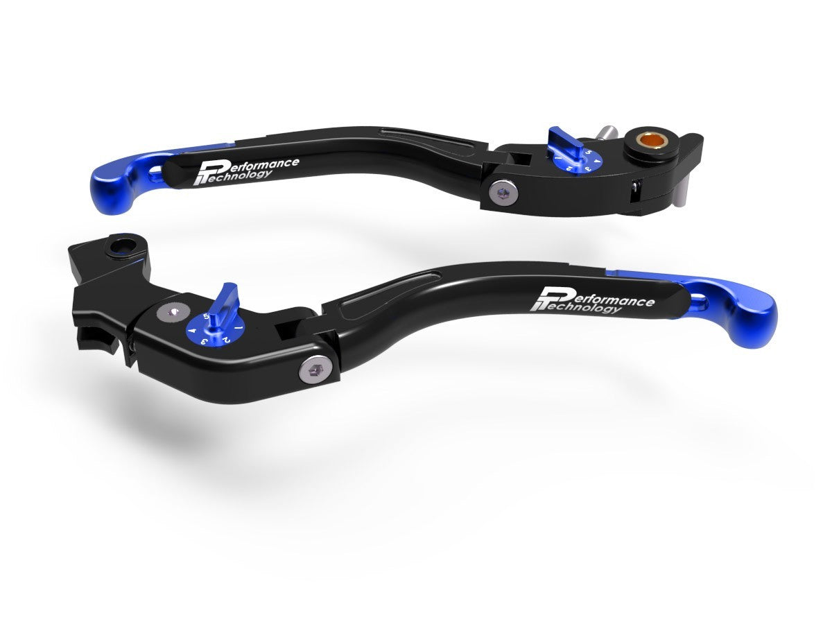 Ducabike DBK LEA09 Brake / Clutch Adjustable Levers Eco GP 2 - BLACK-BLUE