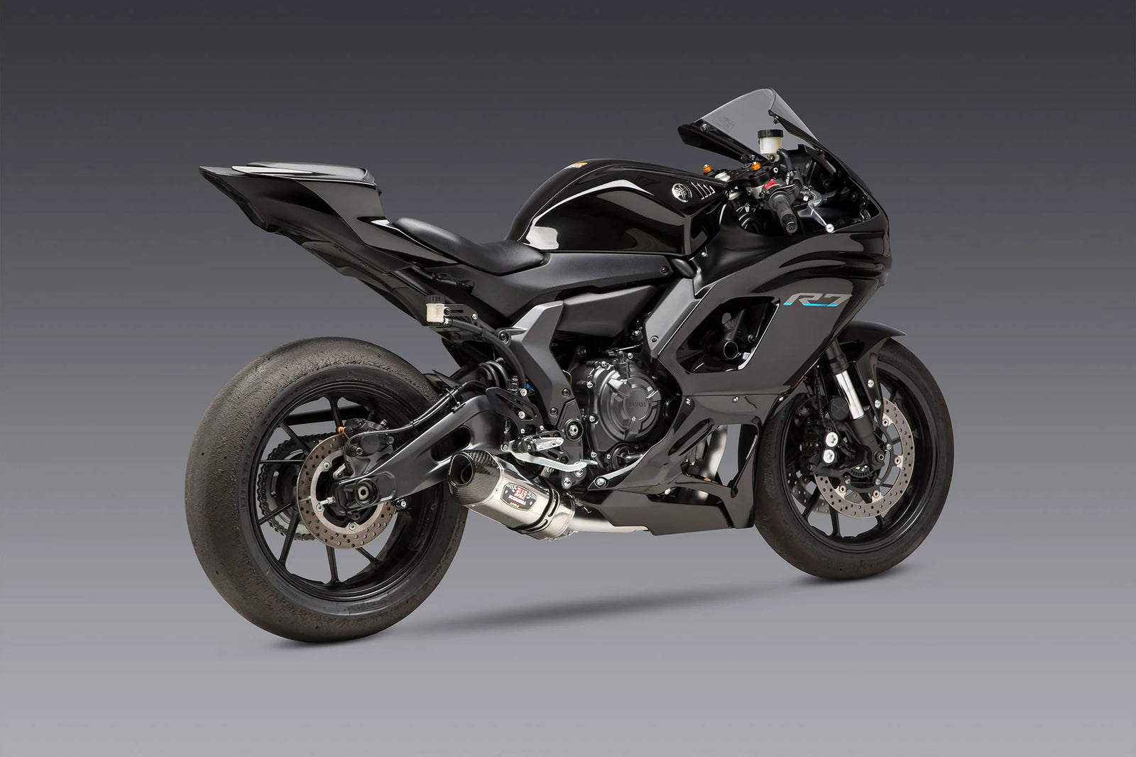 Yoshimura FZ/MT-07 15-26 / XSR700 18-26 / R7 22-26 Race R-77 Stainless Full Exhaust, W/ Stainless Muffler