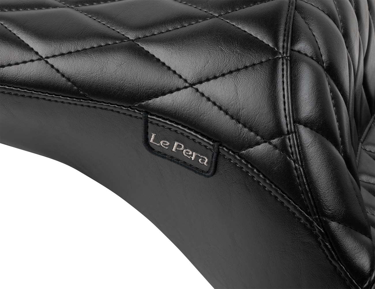 Le Pera Maverick Seat - Without Backrest - Diamond Stitch - Black - FLH/FLT '23-'25