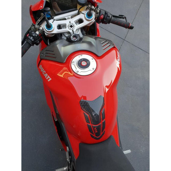 Ducati Performance Black Logo Tank Protector Pad For V4 V4S V4R