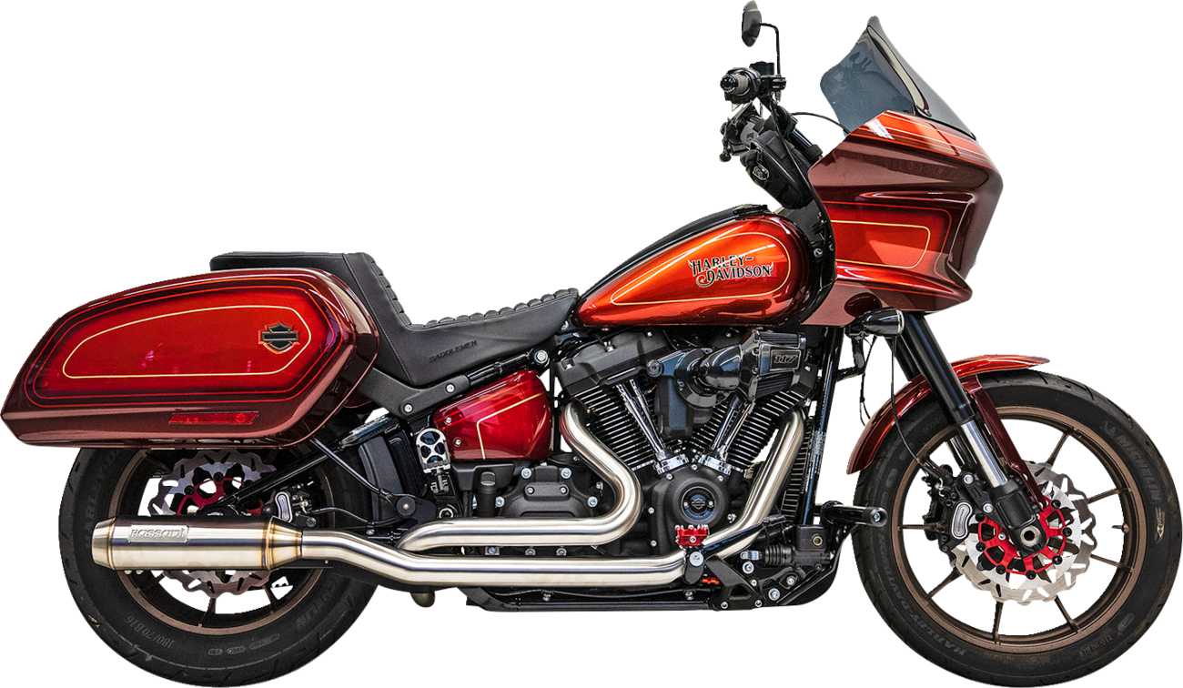 Bassani Xhaust True Dual Performance Exhaust System With 4" Muffler - Stainless Steel