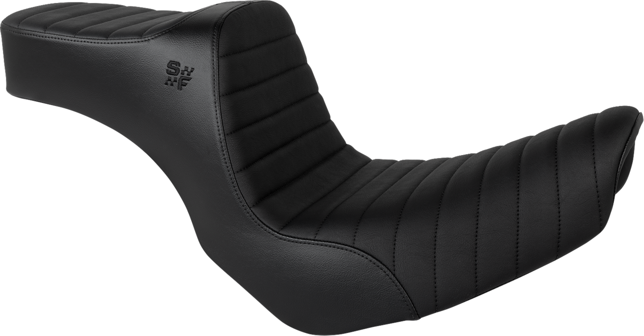 Slyfox Chariot Seat - Black Classic Stitch - Black Logo - FLSB '18-'21/FXLR '18-'26