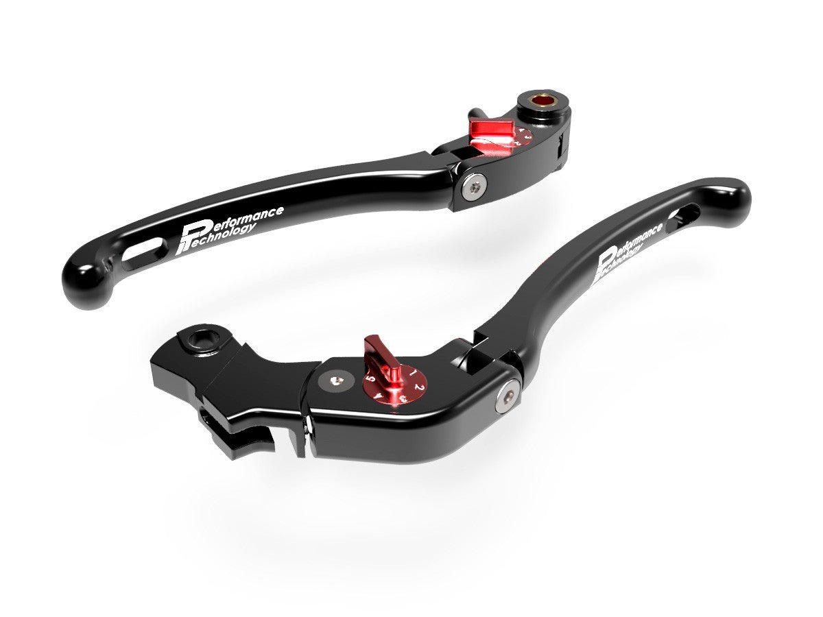 Ducabike DBK LE09 Brake / Clutch Adjustable Levers Eco GP 1 - BLACK-RED