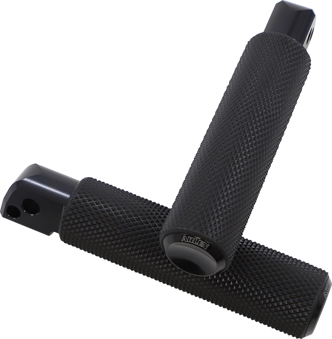 Arlen NESS Passenger Knurled Foot Pegs - Black - FL/FX '18-'25