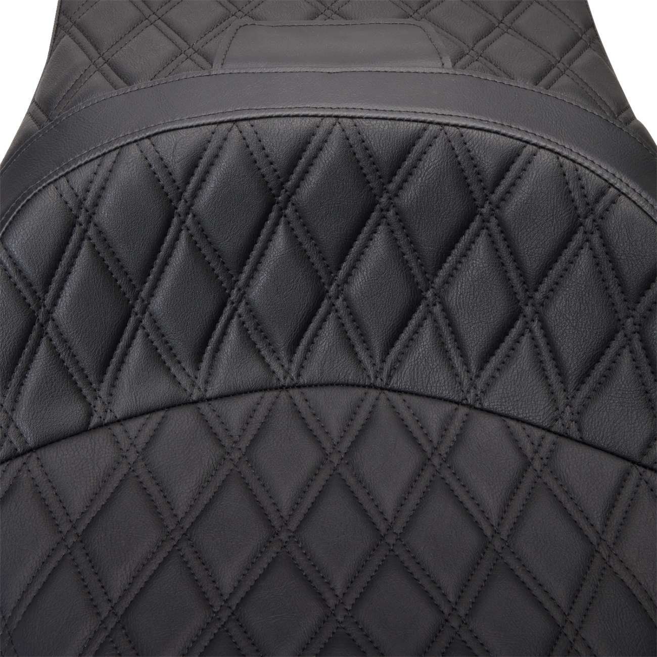 Drag Specialties Seats Freedom Seat - Vinyl - Double Diamond Black Stitch - FLH '09-'23