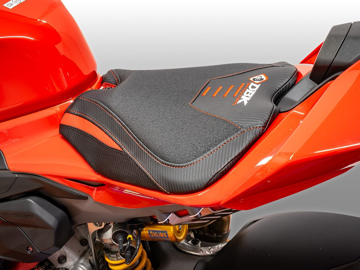 Ducabike DBK Csv4c02 Panigale V4 MY 2025 Comfort Rider Seat Cover - BLACK-RED