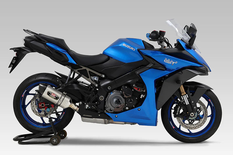 Yoshimura 21-26 GSX-S1000/GT/S950/KATANA R-77s STAINLESS SLIP-ON W/ SATIN FINISH MUFFLER (EEC)