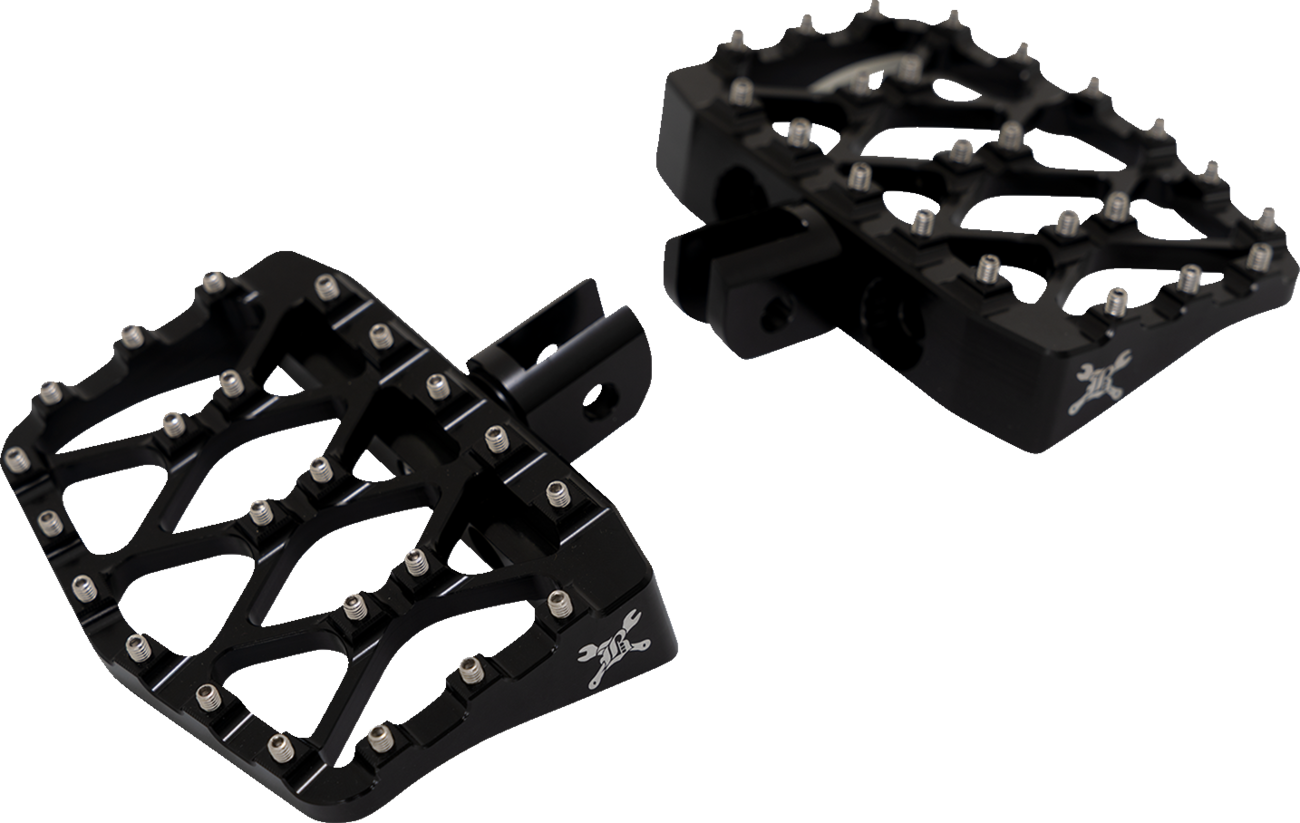 Burly Brand MX-Evolution Mini Floorboards - Black - FL/FX