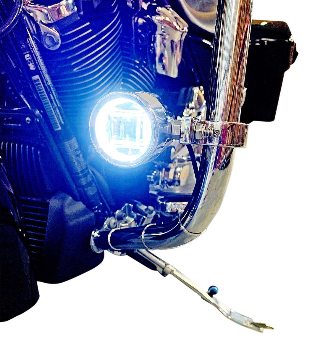 Custom Dynamics Fog Light - Chrome - Clear Lens