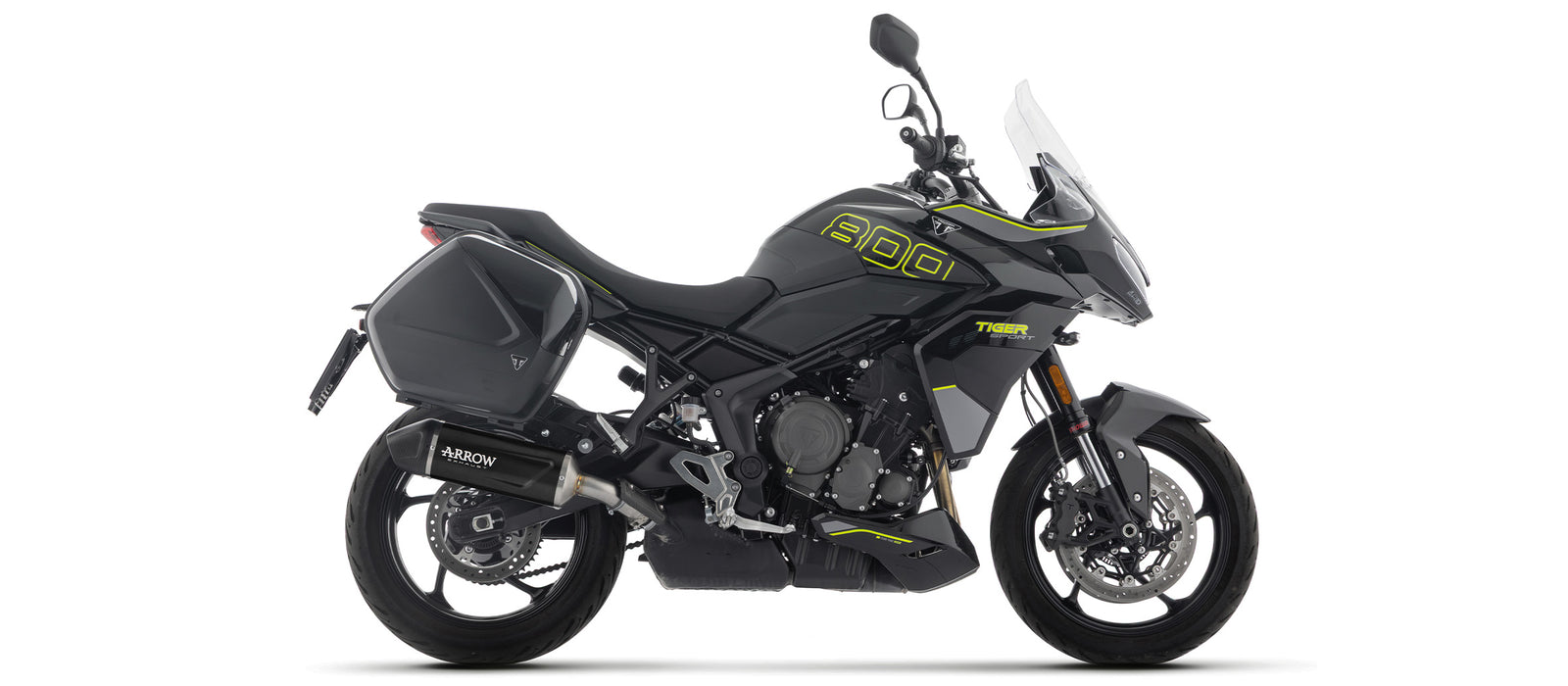 Indy Race Evo Aluminium Dark" Slip On With Carbon End Cap"