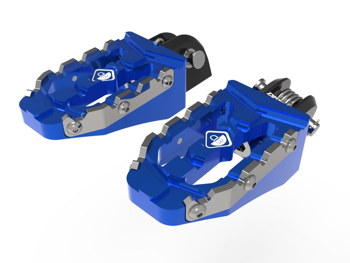 Ducabike DBK KPDM11 BMW R1300GS Off-Road Pilot Footpegs Kit - BLUE