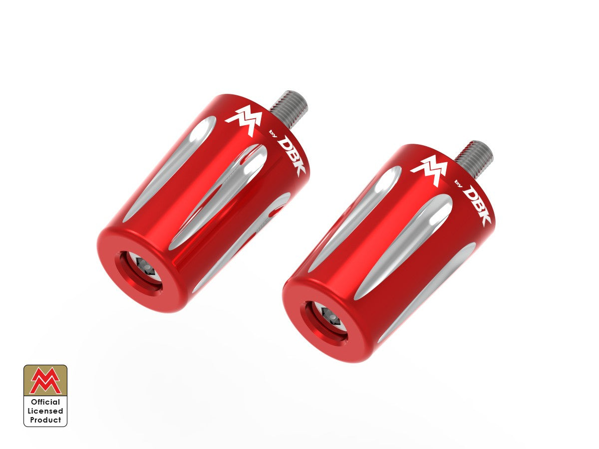 Ducabike DBK Handlebar Bar End Weights Kit Moto Morini Calibro - RED