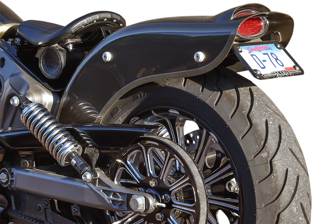 Klock Werks Outrider Rear Fender - Black - Indian Scout