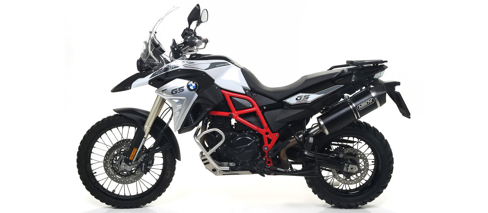 Arrow 72612AKN Maxi Race-Tech Aluminium Dark Slip On With Carbon End Cap