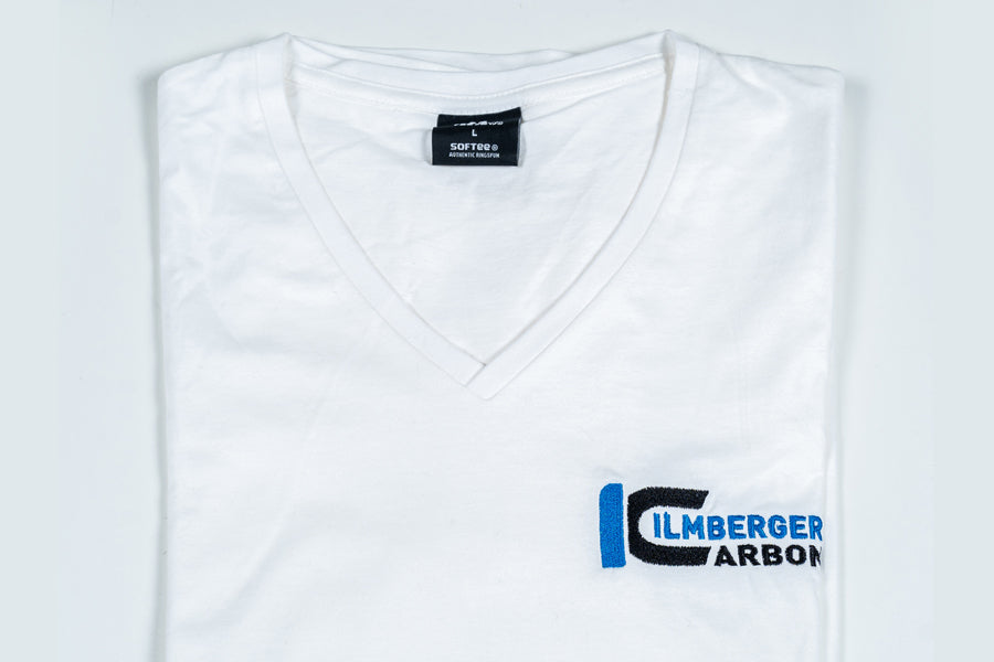 Ilmberger Carbon T-Shirt White V-Neck