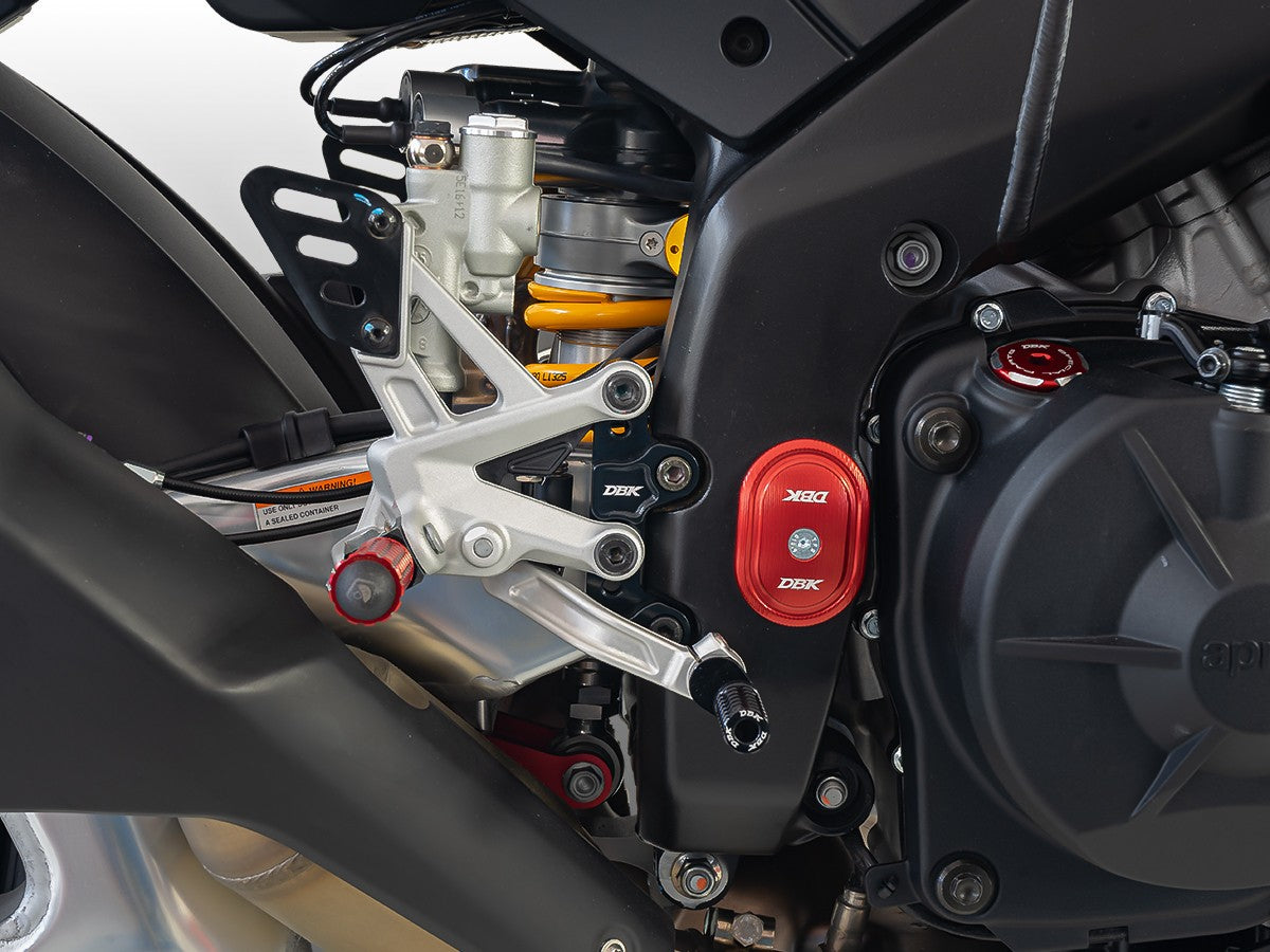 Ducabike DBK OEM Footrest Rearset Plates Aprilia RSV4