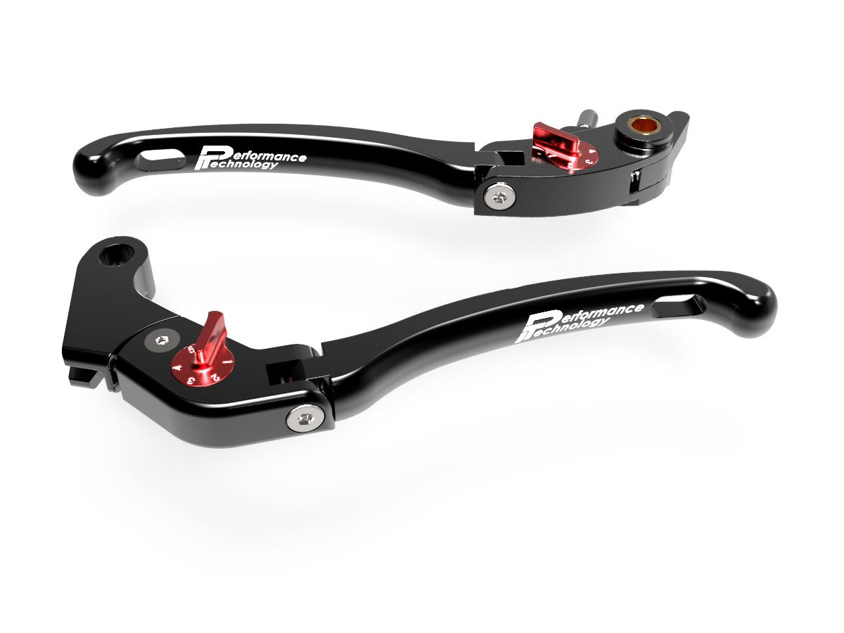 Ducabike DBK LE06 Brake / Clutch Adjustable Levers Eco GP 1 - BLACK-RED