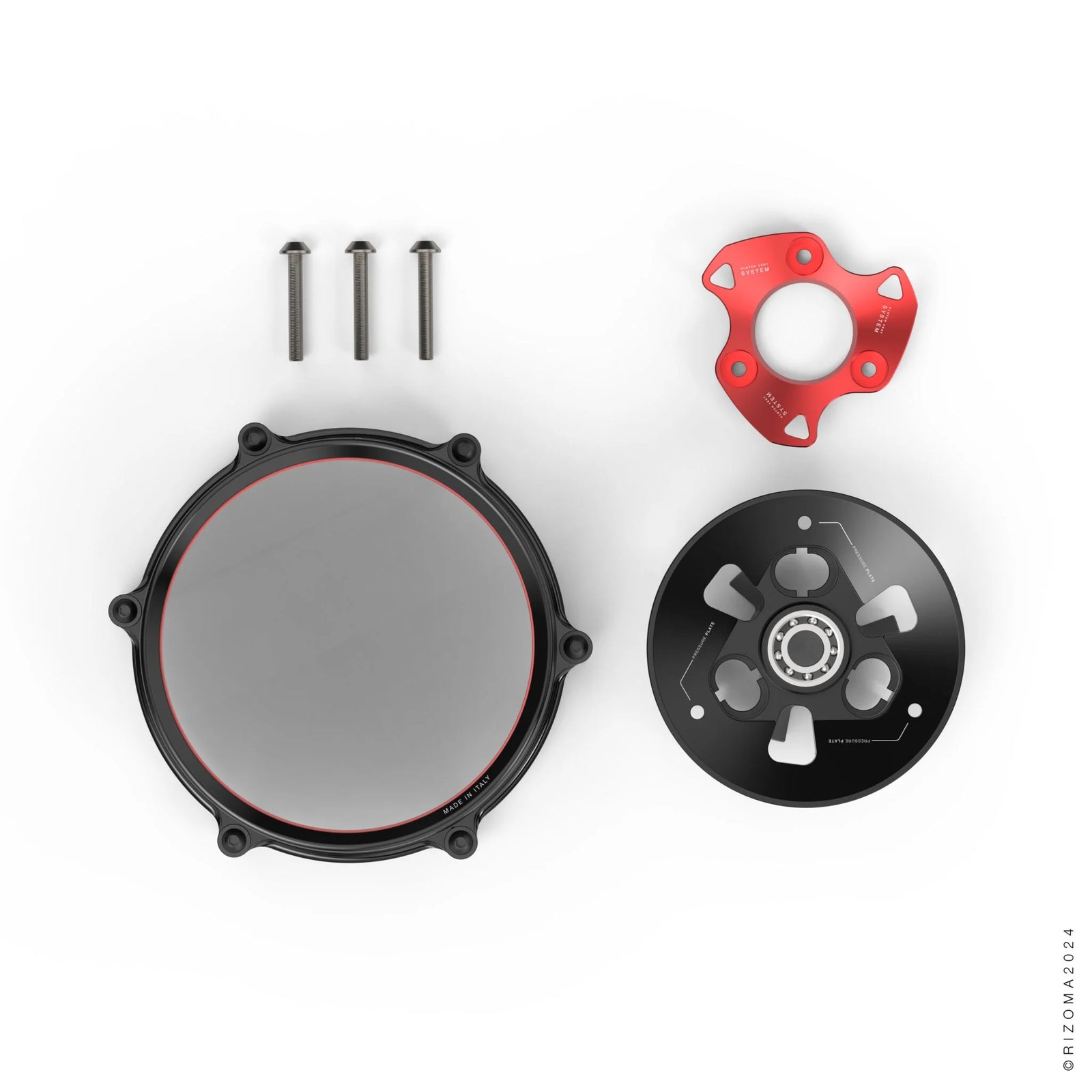 Rizoma Clear Clutch Cover Kit For Ducati Stretfighter V4 V4S