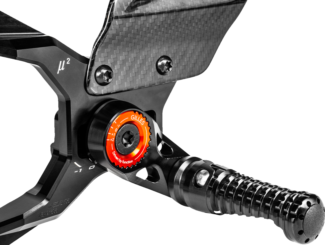 Gilles Tooling MUE2 Rearset - Black - BMW