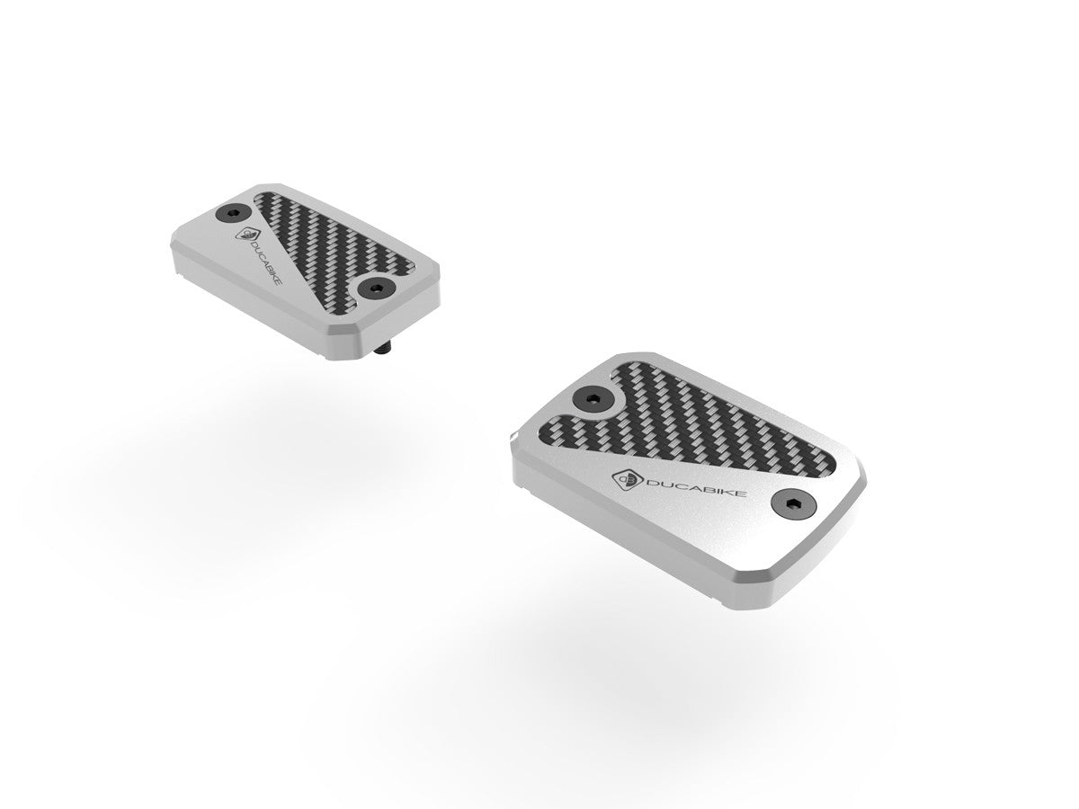 Ducabike DBK TLS13 Fluid Reservoir Caps - Silver