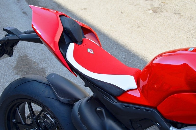 Ducabike DBK CSV201 Panigale V2 Seat Cover Rider - RED-WHITE-BLACK